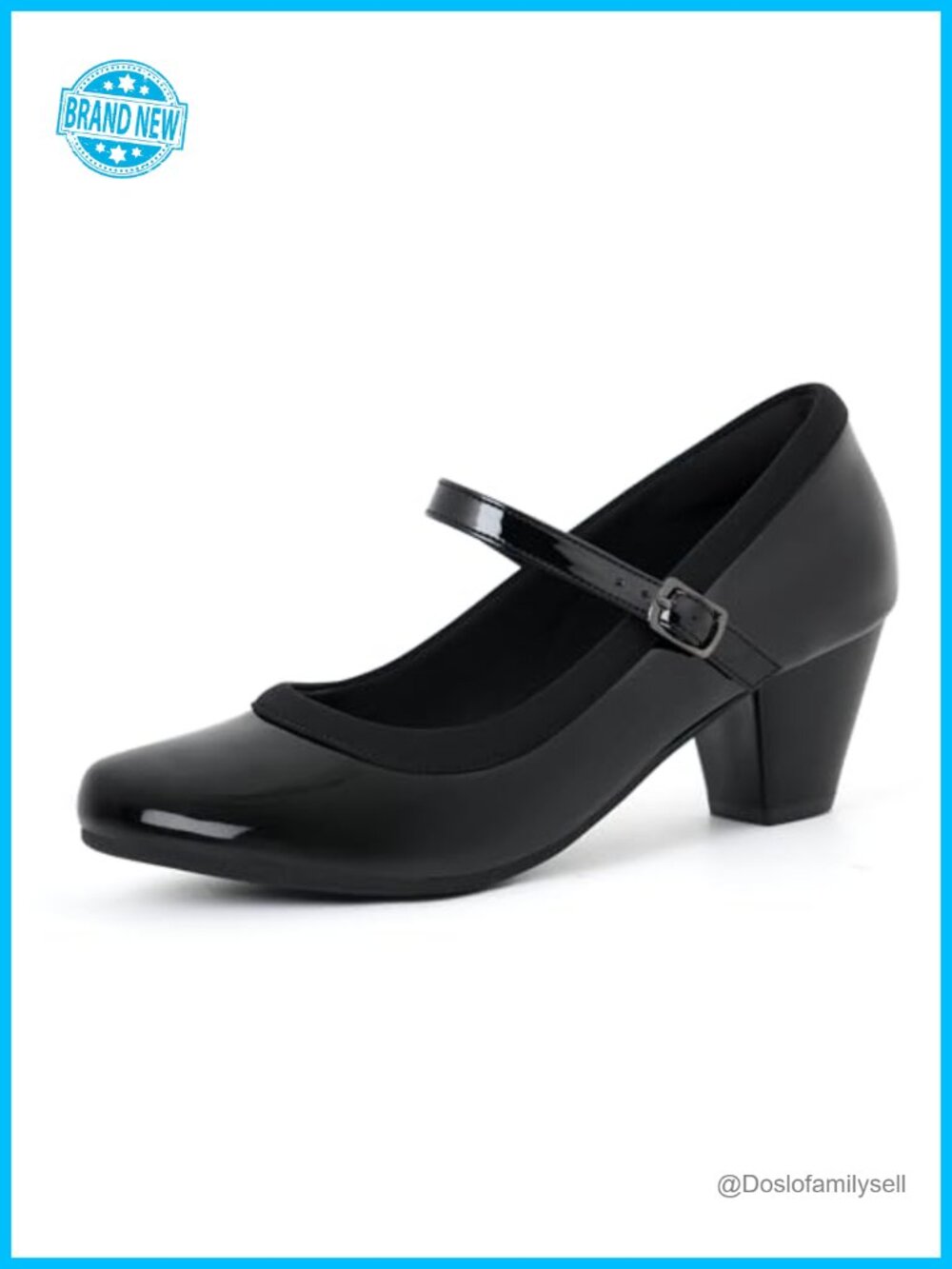 Women's Mary Jane Heels Orthopedic Shoes Cushioned Faux Leather